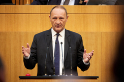 FPÖ-Energiesprecher Axel Kassegger im Nationalrat.