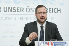 FPÖ-Generalsekretär Christian Hafenecker.