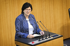 FPÖ-Frauensprecherin Roas Ecker im Parlament.