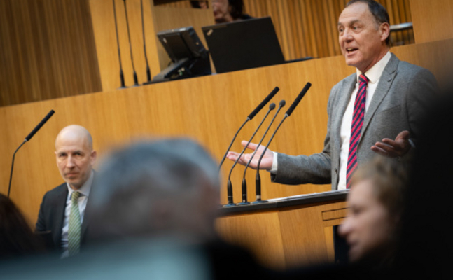 FPÖ-Konsumentenschutzsprecher Peter Wurm im Parlament.