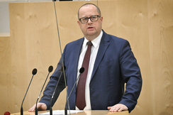 FPÖ-Finanzsprecher Hubert Fuchs im Parlament.