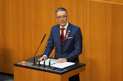 FPÖ-Bundesparteiobmann Herbert Kickl im Parlament.