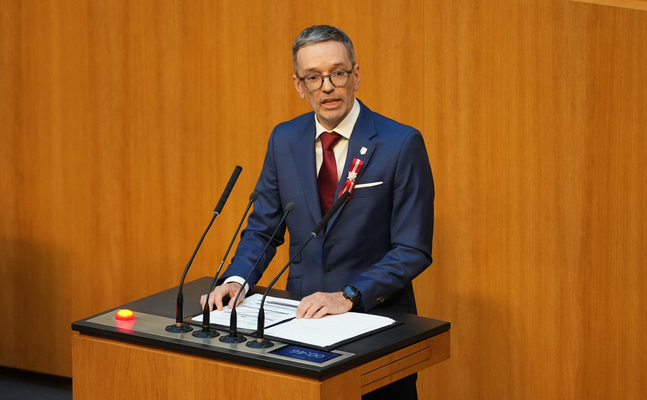 FPÖ-Bundesparteiobmann Herbert Kickl im Parlament.