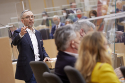 FPÖ-Bundesparteiobmann Herbert Kickl im Nationalrat.