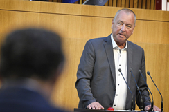 FPÖ-Rechnungshofsprecher Wolfgang Zanger im Nationalrat.