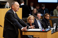 FPÖ-Wirtschaftssprecher Axel Kassegger im Parlament.